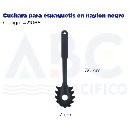 [421066] Cuchara para espaguetis en naylon negro