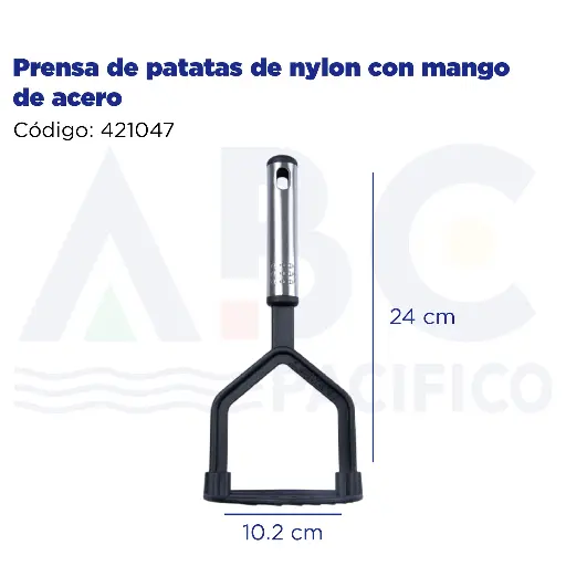 [421047] Prensa de patatas de nylon con mango de acero