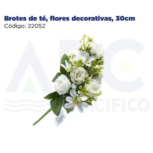 [22052] Brotes de té, flores decorativas, 30cm