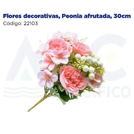 [22103] Flores decorativas, Peonia afrutada, 30cm
