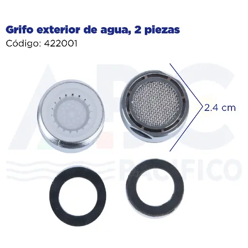 [422001] Grifo exterior de agua, 2 piezas