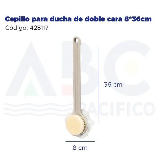 [428117] Cepillo para ducha de doble cara 8*36cm