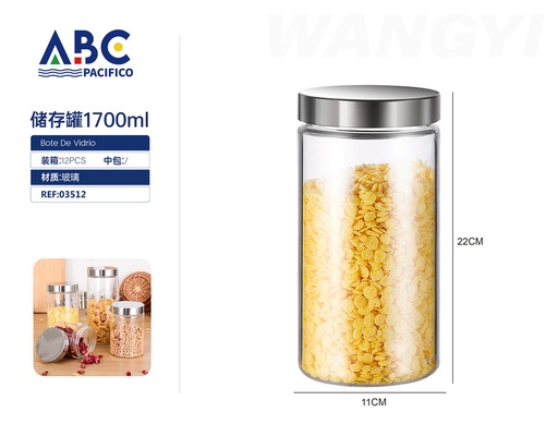 [03512] Frasco de almacenamiento con tapa 1700ml