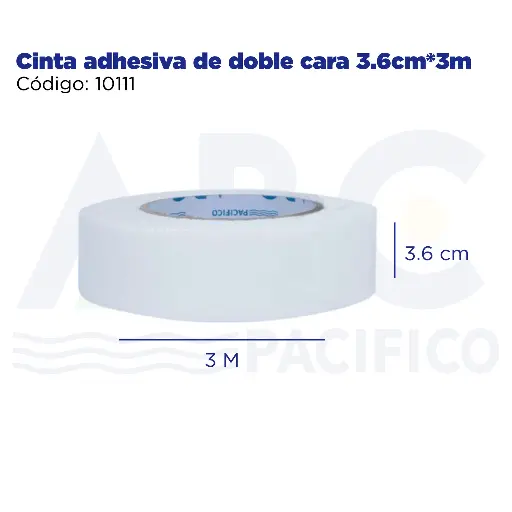 [10111] Cinta adhesiva de doble cara 3.6cm*3m