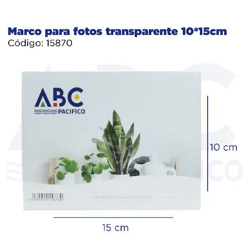 [15870] Marco para fotos transparente 10*15cm