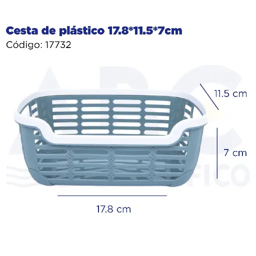 [17732] Cesta de plástico 17.8*11.5*7cm