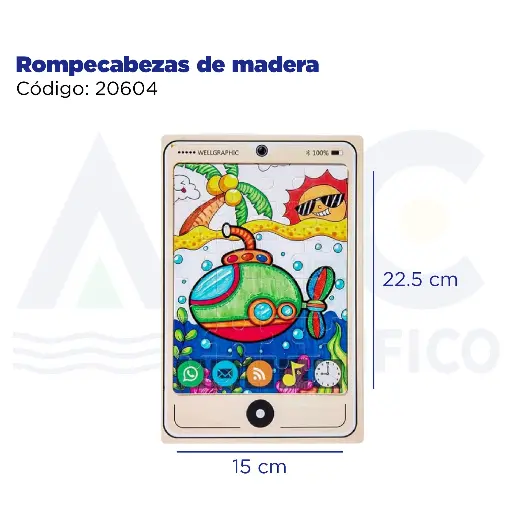 [20604] Rompecabezas de madera celular 15*22.5cm