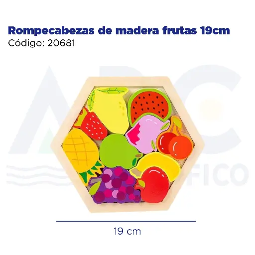 [20681] Rompecabezas de madera frutas 19cm