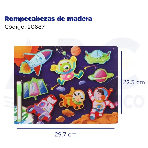 [20687] Rompecabezas de madera