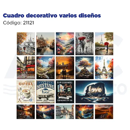 [21121] Cuadro decorativo varios diseños