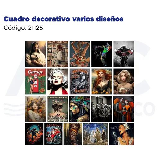 [21125] Cuadro decorativo varios diseños
