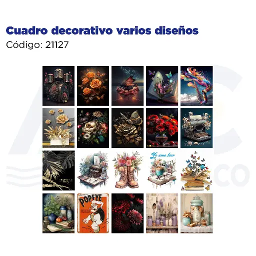 [21127] Cuadro decorativo varios diseños