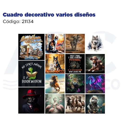 [21134] Cuadro decorativo varios diseños
