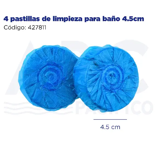 [427811] 4 pastillas de limpieza para baño 4.5cm