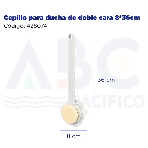 [428074] Cepillo para ducha de doble cara 8*36cm