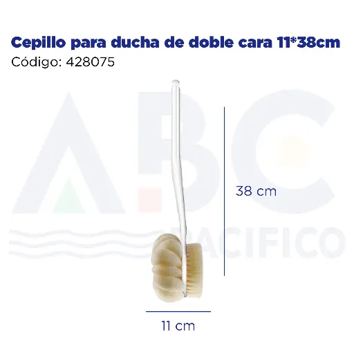 [428075] Cepillo para ducha de doble cara 11*38cm