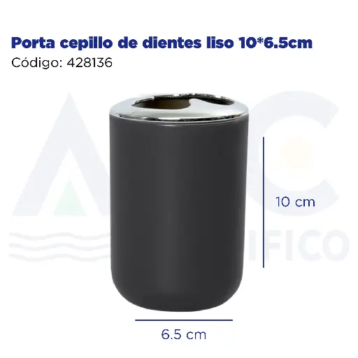 [428136] Porta cepillo de dientes liso 10*6.5cm