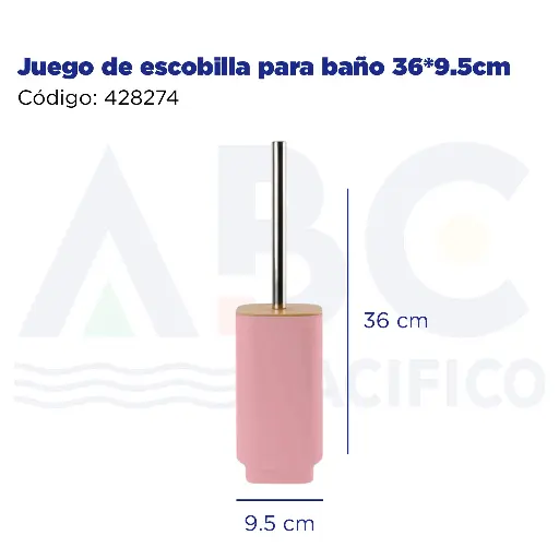 [428274] Juego de escobilla para baño 36*9.5cm