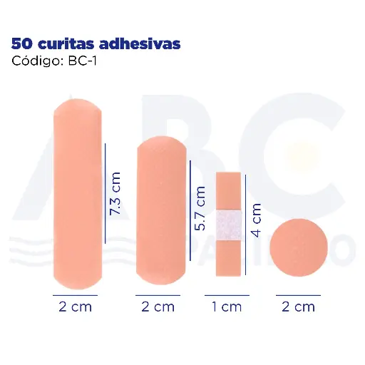 [BC-1] 50 curitas adhesivas