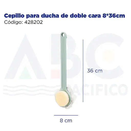 [428202] Cepillo para ducha de doble cara 8*36cm