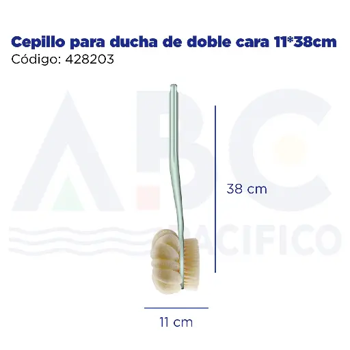 [428203] Cepillo para ducha de doble cara 11*38cm