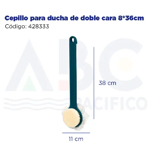 [428333] Cepillo para ducha de doble cara 8*36cm