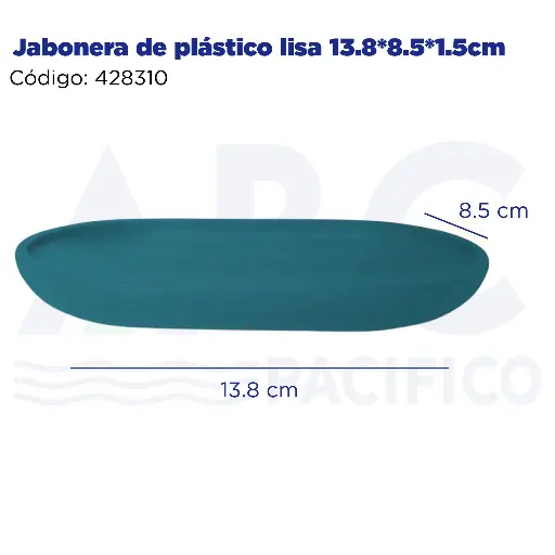 [428310] Jabonera de plástico lisa 13.8*8.5*1.5cm