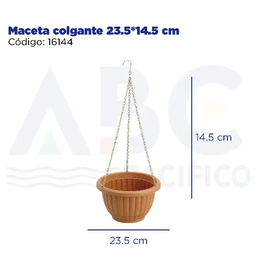 [16144] Maceta colgante 23.5*14.5 cm