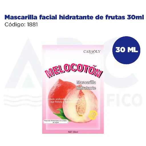 [1881] Mascarilla facial hidratante de frutas 30ml