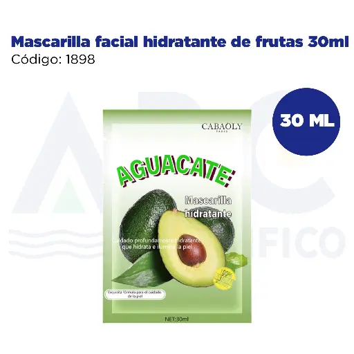 [1898] Mascarilla facial hidratante de frutas 30ml