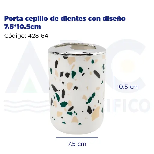 [428164] Porta cepillo de dientes con diseño 7.5*10.5cm