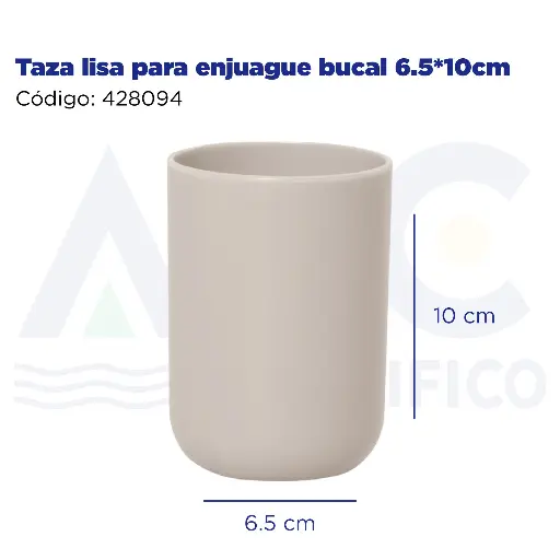 [428094] Taza lisa para enjuague bucal 6.5*10cm