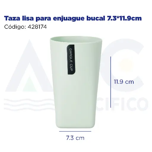 [428174] Taza lisa para enjuague bucal 7.3*11.9cm