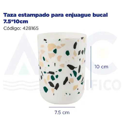 [428165] Taza estampado para enjuague bucal 7.5*10cm