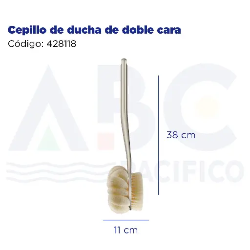 [428118] Cepillo de ducha de doble cara