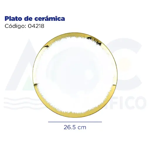 [04218] [04218] Plato de cerámica