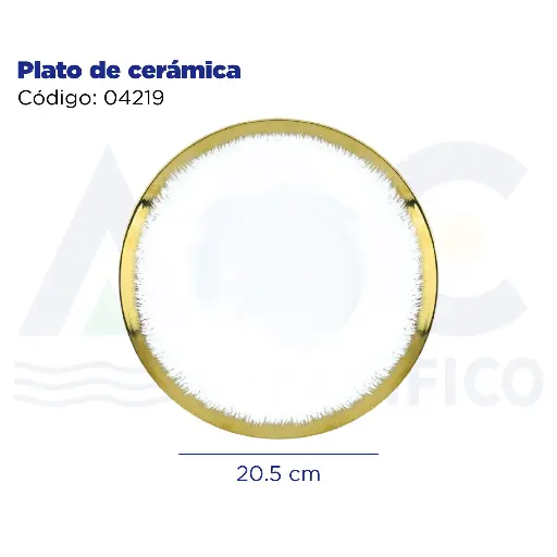 [04219] [04219] Plato de cerámica