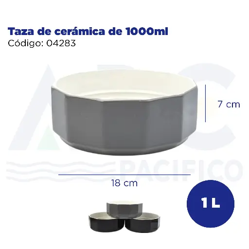 [04283] [04283] taza de cerámica de 1000ml