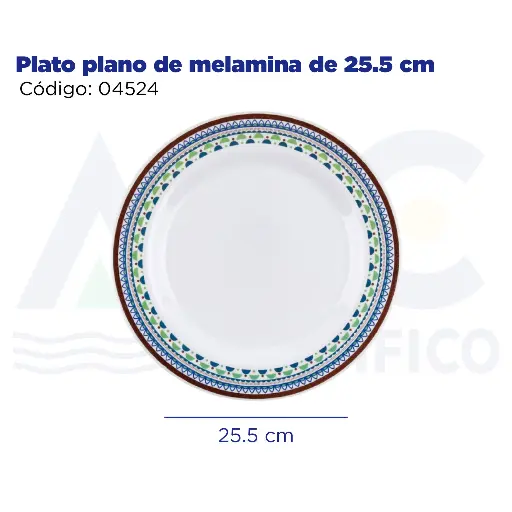 [04524] [04524] Plato plano de melamina de 255 cm