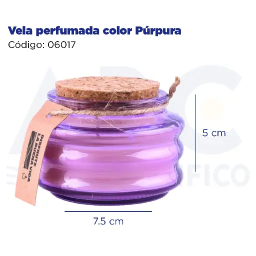 [06017] [06017] Vela perfumada color Púrpura