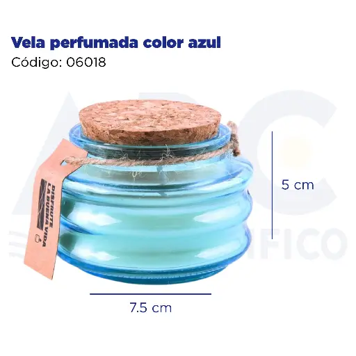 [06018] [06018] Vela perfumada color azul