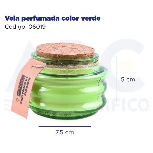 [06019] [06019] Vela perfumada color verde