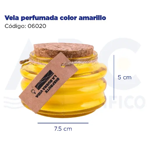 [06020] [06020] Vela perfumada color amarillo