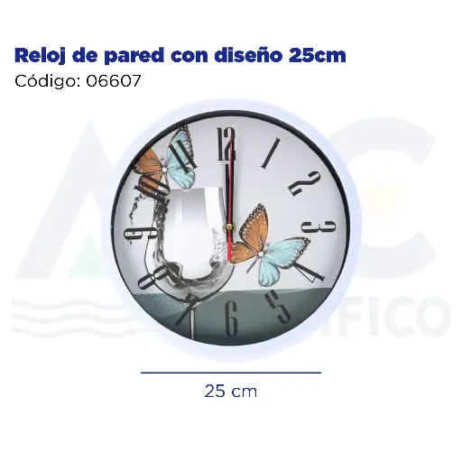 [06607] Reloj de pared con diseño 25cm