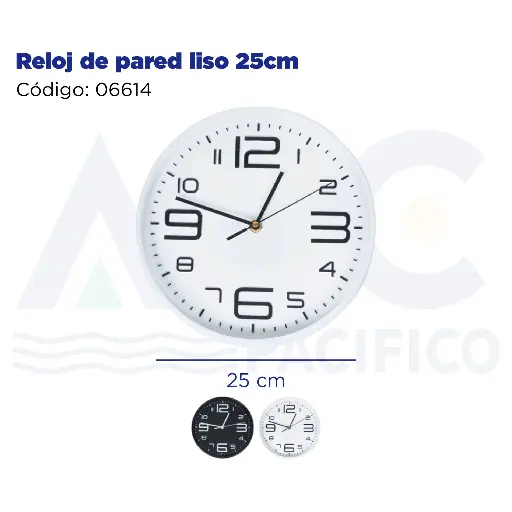 [06614] Reloj de pared liso 25cm