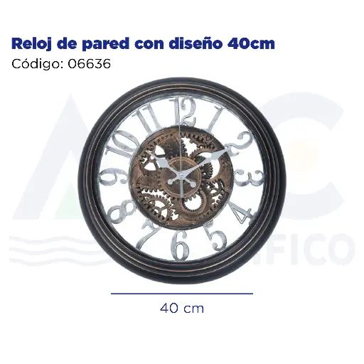 [06636] Reloj de pared con diseño 40cm