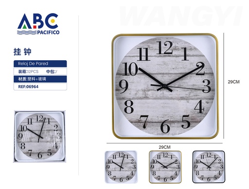 [06964] Reloj de pared con diseño 29cm