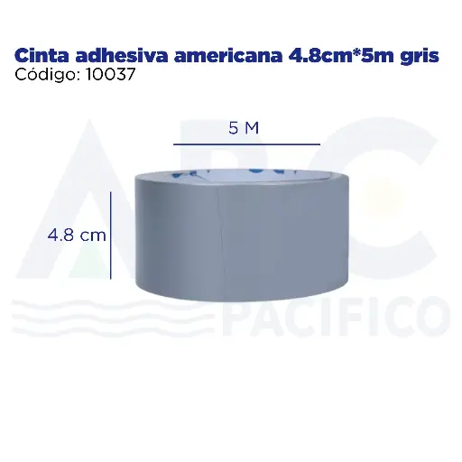 [10037] [10037] Cinta adhesiva americana 4.8*5 gris