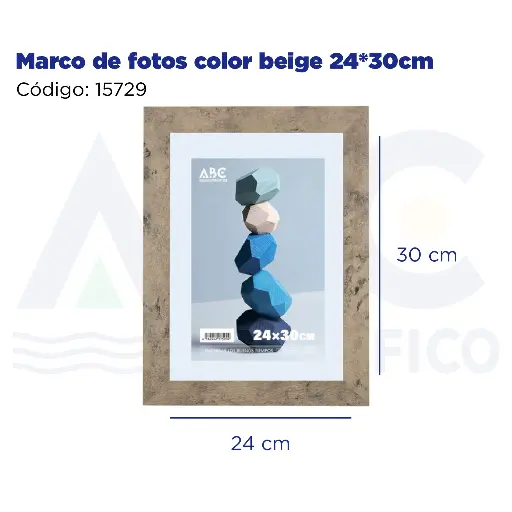 [15729] [15729] Marco de fotos color beige 24*30cm