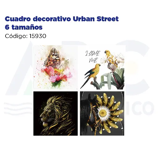 [15930] [15930] Cuadro decorativo Urban Street 6 tamaños